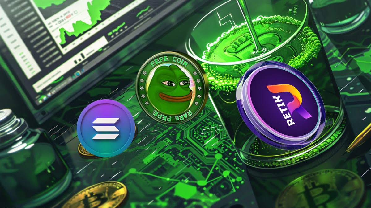 Top 3 Cryptocurrencies to Turn Your Portfolio Green Again: Retik Finance (RETIK), Solana (SOL), and Pepe Coin (PEPE)