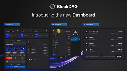 BlockDAG Records $32.7M in Presale, with Superior Mining and Dashboard Upgrades Against Solana Blockchain & VeChain Price