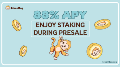 PEPE Plummets 11% In A Week And Dogeverse Face Bearish Momentum: Investors Rush To Buy MoonBag At Presale Stage 5 To Earn 88% Staking