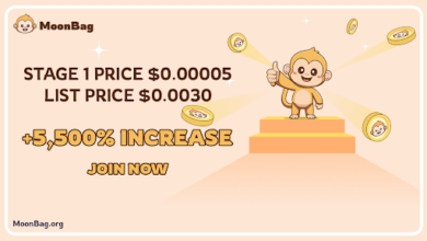 Investors Flock to the Top Crypto Presale in 2024, Making the Move from Dogeverse and Render to MoonBag