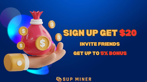 Earn Cryptocurrency with SUP Miner Free Bitcoin Cloud Mining - One of the Top Cloud Mining in the World